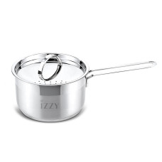 IZZY 18EK Cosmopolitan Γαλατιέρα 18cm Ανοξείδωτη 18/10 με Καπάκι & Χωρητικότητα 2L