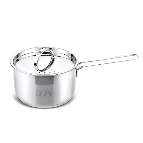 IZZY 18EK Cosmopolitan Γαλατιέρα 18cm Ανοξείδωτη 18/10 με Καπάκι & Χωρητικότητα 2L IZZY 18EK Cosmopolitan Γαλατιέρα 18cm Ανοξείδωτη 18/10 με Καπάκι & Χωρητικότητα 2L