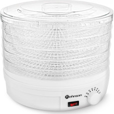 Rohnson MOD R-291 Αποξηραντής Φρούτων & Τροφίμων 245W με 5 Δίσκους και Ρυθμιζόμενη Θερμοκρασία