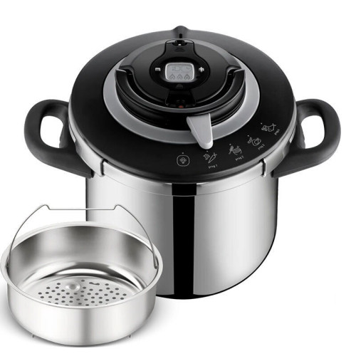 TEFAL Clipso+ Chef 10L (P4551531) Χύτρα Ταχύτητας Inox με 4 Προγράμματα & One-Hand Lid TEFAL Clipso+ Chef 10L (P4551531) Χύτρα Ταχύτητας Inox με 4 Προγράμματα & One-Hand Lid