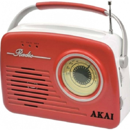 AKAI APR-11R RETRO ΑΝΑΛΟΓΙΚΟ Ραδιοφωνα Red AKAI APR-11R RETRO ΑΝΑΛΟΓΙΚΟ Ραδιοφωνα Red