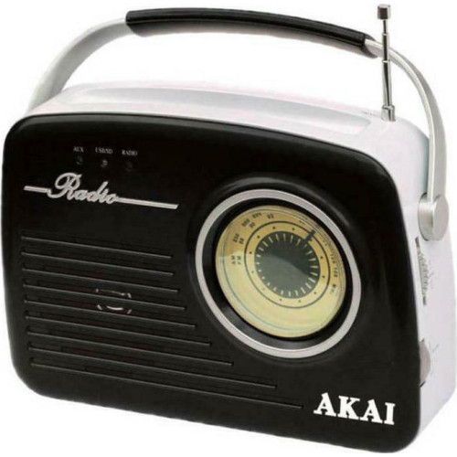 AKAI APR-11B RETRO ΑΝΑΛΟΓΙΚΟ Φορητα Ραδιο-Cd Black AKAI APR-11B RETRO ΑΝΑΛΟΓΙΚΟ Φορητα Ραδιο-Cd Black