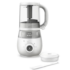 Philips SCF883/01 Παρασκευαστής Υγιεινής Βρεφικής Τροφής Avent Ατμομάγειρας & Μπλέντερ Φαγητού 4 σε 1
