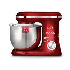 Izzy IZ-1500 Spicy Red Κουζινομηχανή 1500W με Ανοξείδωτο Κάδο 7lt 223636