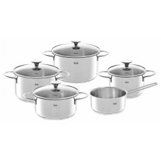 Fissler Copenhagen Σετ Μαγειρικά Σκεύη από Ανοξείδωτο Ατσάλι Ασημί 5τμχ