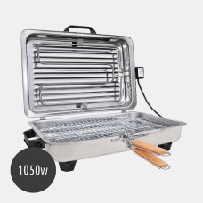 ROLLER ΨΗΣΤΙΕΡΑ INOX ΟΡΘΟΓΩΝΙΑ 1050w ΜΕΓΑΛΗ (20106) Ψηστιέρες-Γκριλιέρες Inox