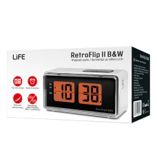 Life RetroFlip II B&W Ψηφιακό Ρολόι Ξυπνητήρι LCD Life RetroFlip II B&W Ψηφιακό Ρολόι Ξυπνητήρι LCD
