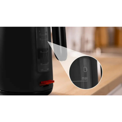 Bosch TWK2M163 Βραστήρας 1.7lt 2400W Μαύρος Bosch TWK2M163 Βραστήρας 1.7lt 2400W Μαύρος
