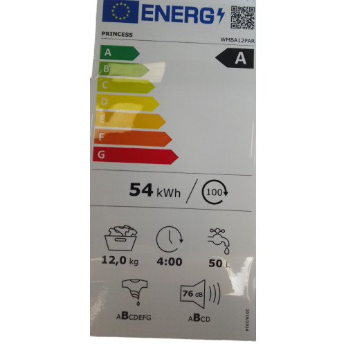 Princess WMBA10PAR Πλυντήριο Ρούχων 10kg 1400 Στροφών Inverter White Princess WMBA10PAR Πλυντήριο Ρούχων 10kg 1400 Στροφών Inverter White