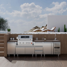 BBQ Υγραερίου Thermogatz TGH-BI-M61 4+1 Καυστήρες 17,5kW Εντοιχιζόμενο INOX BBQ Υγραερίου Thermogatz TGH-BI-M61 4+1 Καυστήρες 17,5kW Εντοιχιζόμενο INOX