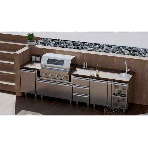 BBQ Υγραερίου Thermogatz TGH-BI-M61 4+1 Καυστήρες 17,5kW Εντοιχιζόμενο INOX BBQ Υγραερίου Thermogatz TGH-BI-M61 4+1 Καυστήρες 17,5kW Εντοιχιζόμενο INOX