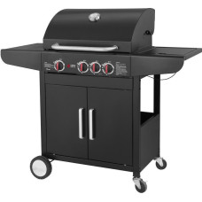 BBQ Υγραερίου GS Grill Lux 3+1 Cast Iron 11,5kW με Μαντεμένιες Σχάρες & Πλαϊνή Εστία BBQ Υγραερίου GS Grill Lux 3+1 Cast Iron 11,5kW με Μαντεμένιες Σχάρες & Πλαϊνή Εστία