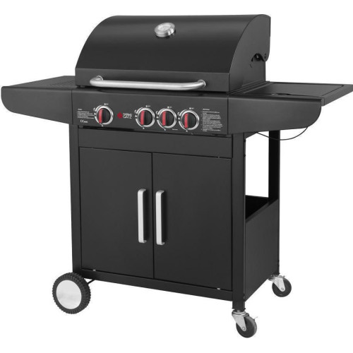 BBQ Υγραερίου GS Grill Lux 3+1 Cast Iron 11,5kW με Μαντεμένιες Σχάρες & Πλαϊνή Εστία BBQ Υγραερίου GS Grill Lux 3+1 Cast Iron 11,5kW με Μαντεμένιες Σχάρες & Πλαϊνή Εστία