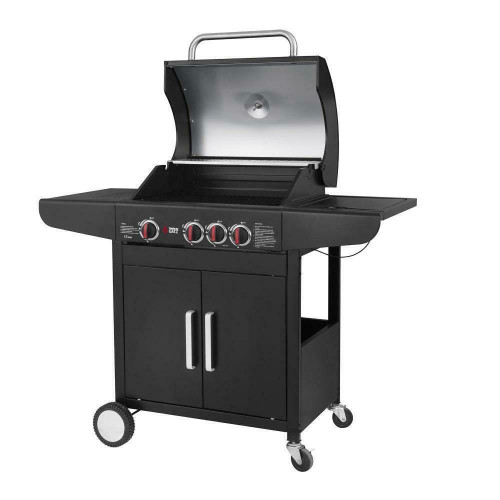 BBQ Υγραερίου GS Grill Lux 3+1 Cast Iron 11,5kW με Μαντεμένιες Σχάρες & Πλαϊνή Εστία BBQ Υγραερίου GS Grill Lux 3+1 Cast Iron 11,5kW με Μαντεμένιες Σχάρες & Πλαϊνή Εστία