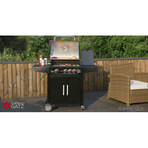 BBQ Υγραερίου GS Grill Lux 3+1 Cast Iron 11,5kW με Μαντεμένιες Σχάρες & Πλαϊνή Εστία BBQ Υγραερίου GS Grill Lux 3+1 Cast Iron 11,5kW με Μαντεμένιες Σχάρες & Πλαϊνή Εστία