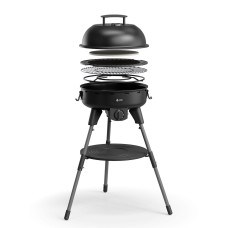 BBQ Υγραερίου TGC 01L 4kW Thermogatz με Πλάκα Φ45cm, Καπάκι & Πολυλειτουργικό Ψήσιμο