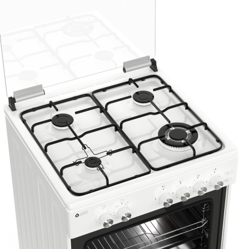 Κουζίνα Αερίου Thermogatz TGS 5021 Multigas WH 60cm Λευκή με Φούρνο 49L & Wok Καυστήρα Κουζίνα Αερίου Thermogatz TGS 5021 Multigas WH 60cm Λευκή με Φούρνο 49L & Wok Καυστήρα
