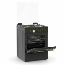 Κουζίνα Αερίου Thermogatz TGS 4222 Rustic Anth Multigas 60cm με Φούρνο 49L & Wok Εστία Κουζίνα Αερίου Thermogatz TGS 4222 Rustic Anth Multigas 60cm με Φούρνο 49L & Wok Εστία