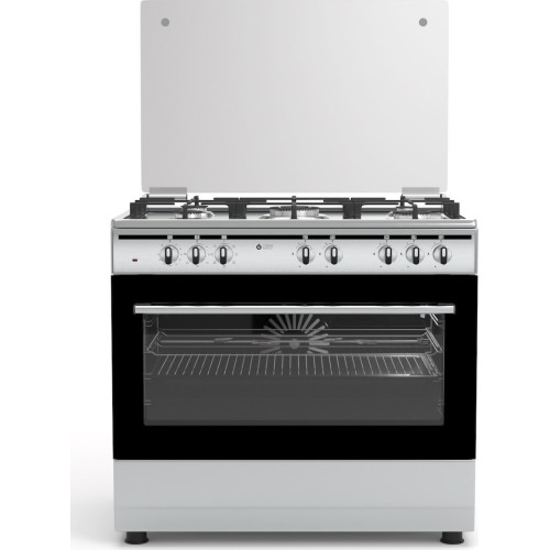 Thermogatz TGS 7301 IX TURBO Κουζίνα Μικτή 90cm Inox με 5 Εστίες Αερίου & Ηλεκτρικό Φούρνο 95Lt Thermogatz TGS 7301 IX TURBO Κουζίνα Μικτή 90cm Inox με 5 Εστίες Αερίου & Ηλεκτρικό Φούρνο 95Lt