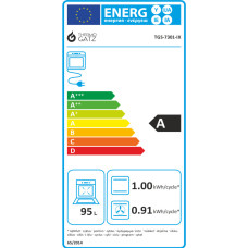 Thermogatz TGS 7301 IX TURBO Κουζίνα Μικτή 90cm Inox με 5 Εστίες Αερίου & Ηλεκτρικό Φούρνο 95Lt Thermogatz TGS 7301 IX TURBO Κουζίνα Μικτή 90cm Inox με 5 Εστίες Αερίου & Ηλεκτρικό Φούρνο 95Lt