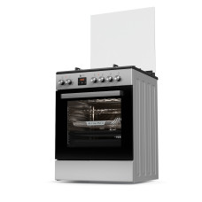 Thermogatz TGS 3980 IX 80Lt Κουζίνα Μικτή με Ηλεκτρικό Φούρνο & Εστίες Αερίου Thermogatz TGS 3980 IX 80Lt Κουζίνα Μικτή με Ηλεκτρικό Φούρνο & Εστίες Αερίου