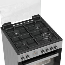 Thermogatz TGS 3980 IX 80Lt Κουζίνα Μικτή με Ηλεκτρικό Φούρνο & Εστίες Αερίου Thermogatz TGS 3980 IX 80Lt Κουζίνα Μικτή με Ηλεκτρικό Φούρνο & Εστίες Αερίου