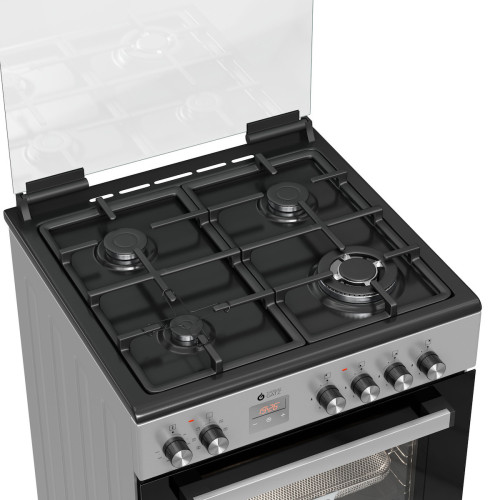 Thermogatz TGS 3980 IX 80Lt Κουζίνα Μικτή με Ηλεκτρικό Φούρνο & Εστίες Αερίου Thermogatz TGS 3980 IX 80Lt Κουζίνα Μικτή με Ηλεκτρικό Φούρνο & Εστίες Αερίου