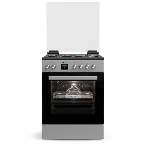 Thermogatz TGS 3980 IX 80Lt Κουζίνα Μικτή με Ηλεκτρικό Φούρνο & Εστίες Αερίου Thermogatz TGS 3980 IX 80Lt Κουζίνα Μικτή με Ηλεκτρικό Φούρνο & Εστίες Αερίου