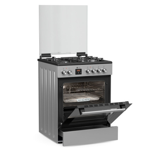 Thermogatz TGS 3980 IX 80Lt Κουζίνα Μικτή με Ηλεκτρικό Φούρνο & Εστίες Αερίου Thermogatz TGS 3980 IX 80Lt Κουζίνα Μικτή με Ηλεκτρικό Φούρνο & Εστίες Αερίου