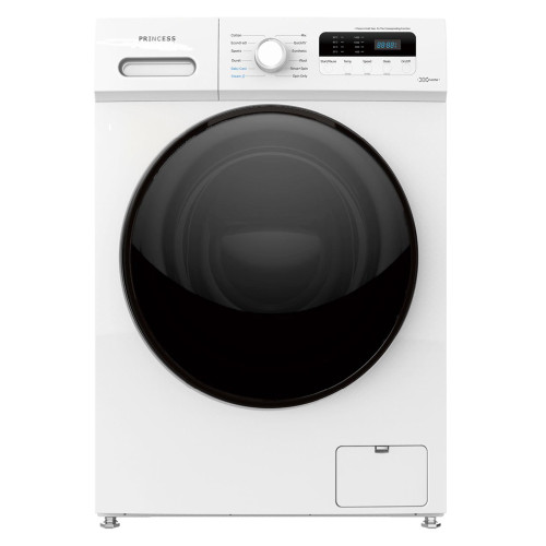 Princess WMBA8PAR Πλυντήριο Ρούχων 8kg 1400 Στροφών Inverter White/Black Princess WMBA8PAR Πλυντήριο Ρούχων 8kg 1400 Στροφών Inverter White/Black