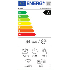 Midea MF110W70B/W Πλυντήριο Ρούχων 7kg 1200rpm A Midea MF110W70B/W Πλυντήριο Ρούχων 7kg 1200rpm A