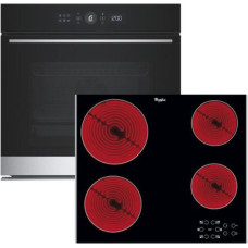 WHIRLPOOL WOI5S8PM1SXA + AKT 8090LX Σετ Φούρνος + Εστία