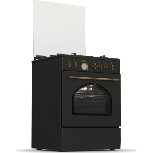 Thermogatz TGS 4310 ANTH TURBO Κουζίνα Μικτή Rustic Anthracite με Ηλεκτρικό Φούρνο 60Lt και 4 Εστίες Αερίου Thermogatz TGS 4310 ANTH TURBO Κουζίνα Μικτή Rustic Anthracite με Ηλεκτρικό Φούρνο 60Lt και 4 Εστίες Αερίου