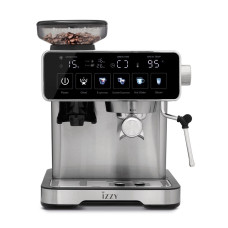 Izzy IZ-6026 Home Barista Ημιαυτόματη Μηχανή Espresso 1500W Πίεσης 20bar με Μύλο Άλεσης 