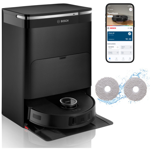 BOSCH BCRDW3B Spotless Max Ρομποτική Σκούπα με Σφουγγάρισμα & Αυτόματο Σταθμό BOSCH BCRDW3B Spotless Max Ρομποτική Σκούπα με Σφουγγάρισμα & Αυτόματο Σταθμό