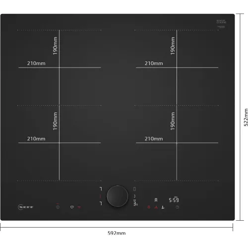 NEFF T56NUQ4A0 Επαγωγική Εστία 60cm Matt Black NEFF T56NUQ4A0 Επαγωγική Εστία 60cm Matt Black