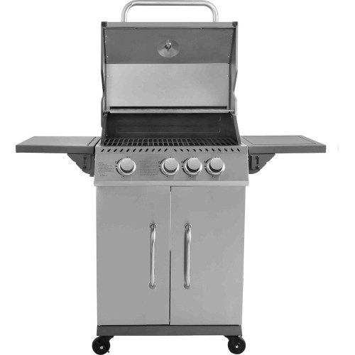 BBQ Υγραερίου GS Grill Elite 3+1 INOX 11,5kW με Μαντεμένιες Σχάρες & Πλαϊνή Εστία BBQ Υγραερίου GS Grill Elite 3+1 INOX 11,5kW με Μαντεμένιες Σχάρες & Πλαϊνή Εστία
