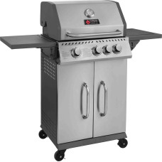BBQ Υγραερίου GS Grill Elite 3+1 INOX 11,5kW με Μαντεμένιες Σχάρες & Πλαϊνή Εστία BBQ Υγραερίου GS Grill Elite 3+1 INOX 11,5kW με Μαντεμένιες Σχάρες & Πλαϊνή Εστία