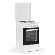Κουζίνα Ηλεκτρική Thermogatz TGS E50 WH Turbo 47Lt με 4 Εμαγιέ Εστίες & Αέρα