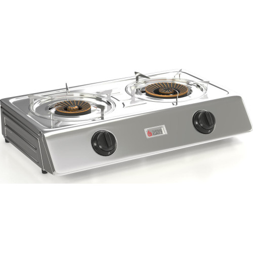 Thermogatz KS.2-S 2-10SRB Επιτραπέζια Εστία Υγραερίου 2 Καυστήρων Inox Thermogatz KS.2-S 2-10SRB Επιτραπέζια Εστία Υγραερίου 2 Καυστήρων Inox