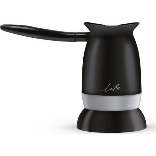 Life Ellinikos Ηλεκτρικό Μπρίκι 800W 400ml Μαύρο για Ελληνικό Καφέ με Πλούσιο Καϊμάκι Life Ellinikos Ηλεκτρικό Μπρίκι 800W 400ml Μαύρο για Ελληνικό Καφέ με Πλούσιο Καϊμάκι