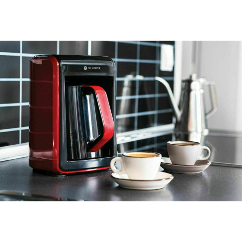 Singer Meraki CM535A Charisma Μηχανή Ελληνικού 535W με Χωρητικότητα 300ml Κόκκινο – Μαύρο Singer Meraki CM535A Charisma Μηχανή Ελληνικού 535W με Χωρητικότητα 300ml Κόκκινο – Μαύρο