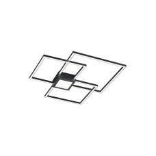 Trio Lighting Hydra Μοντέρνα Μεταλλική Πλαφονιέρα Οροφής με Ενσωματωμένο LED σε Μαύρο χρώμα 65.5cm 676210442