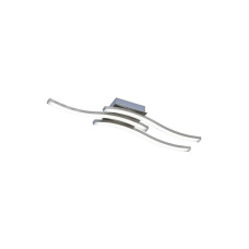 Trio Lighting Route Μοντέρνα Μεταλλική Πλαφονιέρα Οροφής με Ενσωματωμένο LED σε Ασημί χρώμα 56cm R62473107