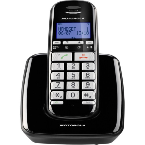 Motorola S3001B Ασύρματο Τηλέφωνο με Ελληνικό Μενού Μαύρο Motorola S3001B Ασύρματο Τηλέφωνο με Ελληνικό Μενού Μαύρο