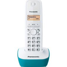 Ασύρματο Ψηφιακό Τηλέφωνο Panasonic KX-TG1611GRC Λευκό-Τυρκουάζ με Αναγνώριση Κλήσης