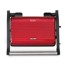 Izzy IZ-2025 Panini Τοστιέρα για 2 Τοστ 1000W Spicy Red