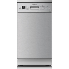 United DWU-10451FSI Ελεύθερο Πλυντήριο Πιάτων για 10 Σερβίτσια Π44.5xY84.5εκ. Inox
