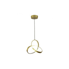 Powertech HLL-0122 Κρεμαστό Φωτιστικό Χρυσό LED με Φυσικό Λευκό Φως 22x22x100εκ.