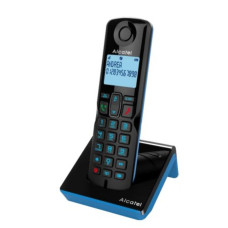Alcatel S280 Ασύρματο Τηλέφωνο με Ελληνικό Μενού Μαύρο/Μπλέ